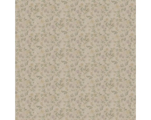 Обои Zambaiti Parati Satin Flowers IV Z66801 Винил на флизелине (0,53x10,05) Коричневый/Зеленый/Розовый, Цветы