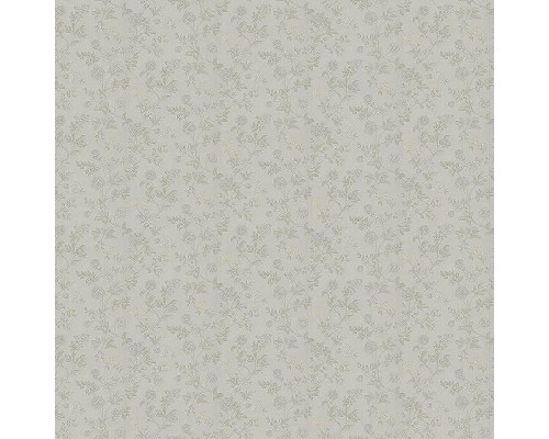 Обои Zambaiti Parati Satin Flowers IV Z66805 Винил на флизелине (0,53x10,05) Белый/Серый, Цветы