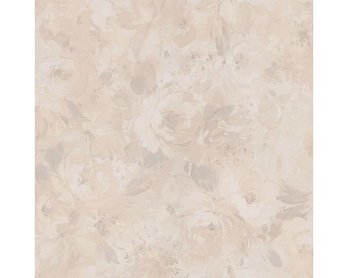 Обои Zambaiti Parati Satin Flowers IV Z66860 Винил на флизелине (0,53x10,05) Бежевый/Серый, Цветы