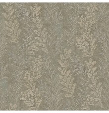 Обои Zambaiti Parati Satin Flowers IV Z66811 Винил на флизелине (0,53x10,05) Бежевый/Серый/Зеленый, Листья