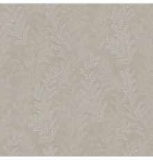 Обои Zambaiti Parati Satin Flowers IV Z66813 Винил на флизелине (0,53x10,05) Коричневый/Серый/Белый, Листья