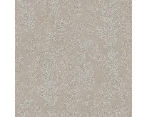 Обои Zambaiti Parati Satin Flowers IV Z66813 Винил на флизелине (0,53x10,05) Коричневый/Серый/Белый, Листья