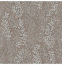 Обои Zambaiti Parati Satin Flowers IV Z66815 Винил на флизелине (0,53x10,05) Серый/Белый, Листья