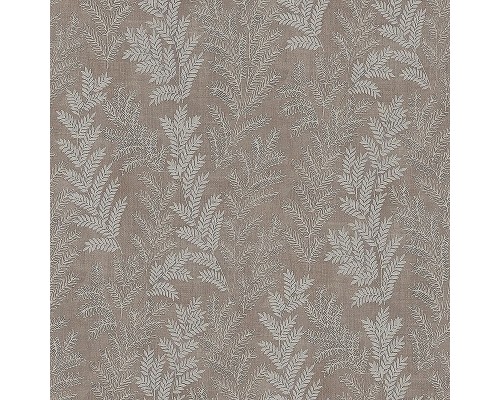 Обои Zambaiti Parati Satin Flowers IV Z66815 Винил на флизелине (0,53x10,05) Серый/Белый, Листья