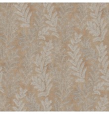 Обои Zambaiti Parati Satin Flowers IV Z66818 Винил на флизелине (0,53x10,05) Коричневый/Белый, Листья