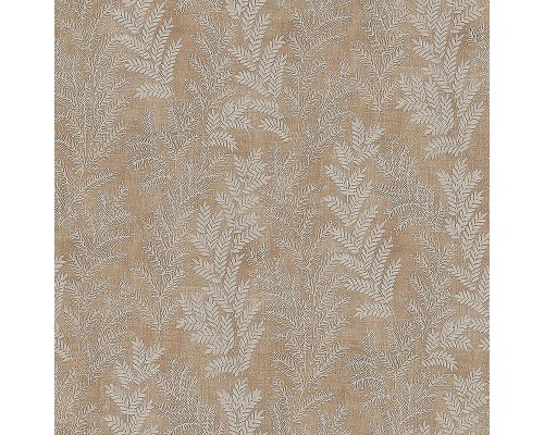 Обои Zambaiti Parati Satin Flowers IV Z66818 Винил на флизелине (0,53x10,05) Коричневый/Белый, Листья