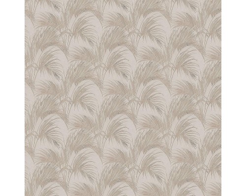 Обои Zambaiti Parati Satin Flowers IV Z66824 Винил на флизелине (0,53x10,05) Белый/Коричневый/Серый, Листья