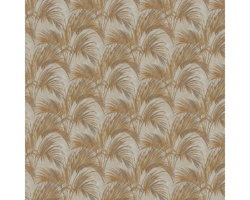 Обои Zambaiti Parati Satin Flowers IV Z66826 Винил на флизелине (0,53x10,05) Бежевый/Коричневый/Золото, Листья