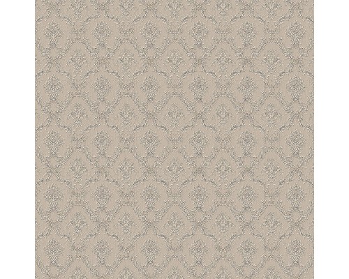 Обои Zambaiti Parati Satin Flowers IV Z66839 Винил на флизелине (0,53x10,05) Бежевый, Дамаск