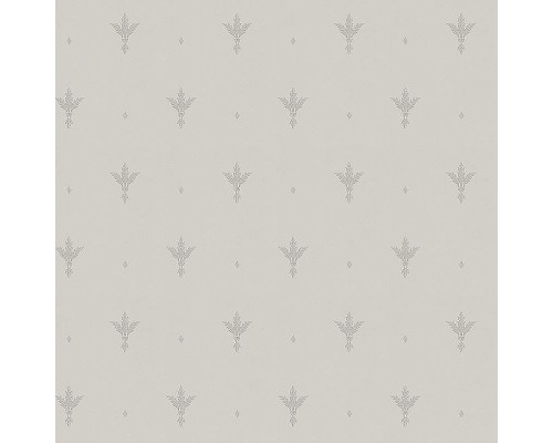 Обои Zambaiti Parati Satin Flowers IV Z66847 Винил на флизелине (0,53x10,05) Белый/Серебряный, Классическая лилия