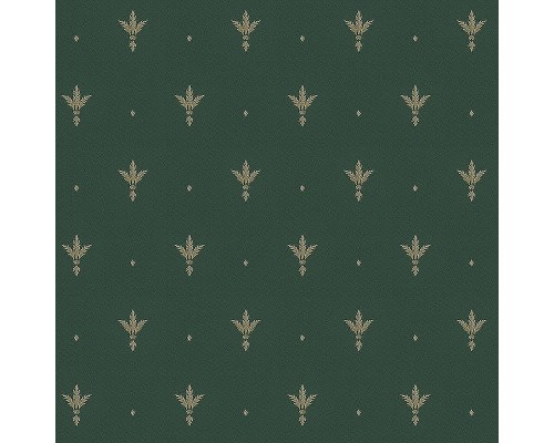 Обои Zambaiti Parati Satin Flowers IV Z66851 Винил на флизелине (0,53x10,05) Зеленый/Бежевый, Классическая лилия