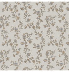 Обои Zambaiti Parati Satin Flowers IV Z66856 Винил на флизелине (0,53x10,05) Бежевый/Коричневый/Синий, Цветы