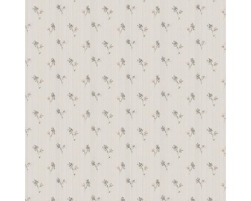 Обои Zambaiti Parati Satin Flowers IV Z66865 Винил на флизелине (0,53x10,05) Бежевый/Зеленый/Розовый, Цветы/Полоса