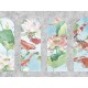 Панно Zambaiti Parati Satin Flowers IV Z66868 Винил на флизелине (3x5,1) Разноцветный, Архитектура/Цветы/Рыбы