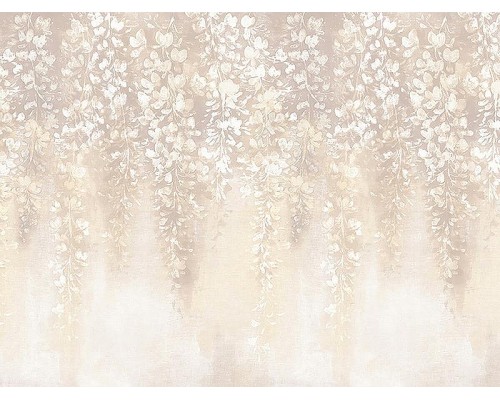 Панно Zambaiti Parati Satin Flowers IV Z66895 Винил на флизелине (3x5,1) Бежевый/Желтый/Коричневый, Цветы