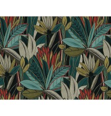 Панно Zambaiti Parati Satin Flowers IV Z66870 Винил на флизелине (3x5,1) Разноцветный, Листья