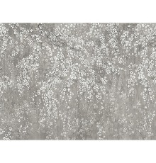 Панно Zambaiti Parati Satin Flowers IV Z66876 Винил на флизелине (3x5,1) Серый/Бежевый, Цветы
