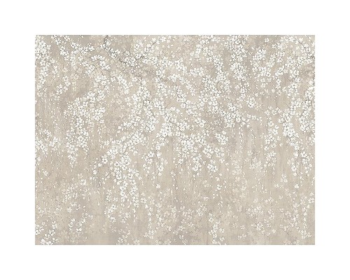 Панно Zambaiti Parati Satin Flowers IV Z66878 Винил на флизелине (3x5,1) Бежевый/Серый, Цветы