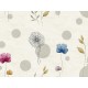 Панно Zambaiti Parati Satin Flowers IV Z66886 Винил на флизелине (3x5,1) Белый/Разноцветный, Круги/Листья/Цветы
