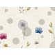 Панно Zambaiti Parati Satin Flowers IV Z66886 Винил на флизелине (3x5,1) Белый/Разноцветный, Круги/Листья/Цветы