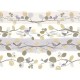 Панно Zambaiti Parati Satin Flowers IV Z66891 Винил на флизелине (3x5,1) Желтый/Сиреневый/Коричневый, Листья/Птицы