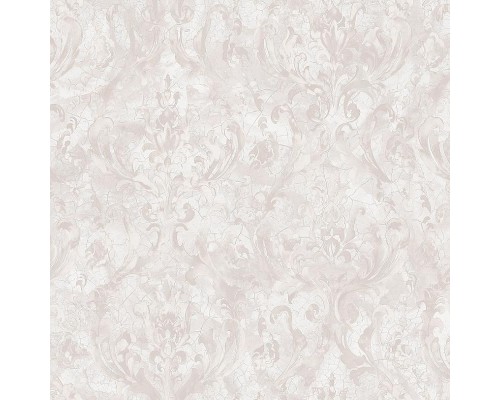 Обои Fipar Brilla R 23522 Винил на флизелине (1,06x10,05) Бежевый/Розовый, Дамаск/Штукатурка