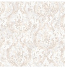 Обои Fipar Brilla R 23524 Винил на флизелине (1,06x10,05) Белый/Бежевый, Дамаск/Штукатурка