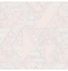 Обои Fipar Brilla R 23531 Винил на флизелине (1,06x10,05) Розовый/Серый, Абстракция/Геометрия/Ромб