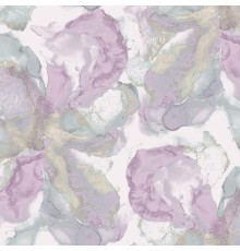 Обои Fipar Brilla R 23543 Винил на флизелине (1,06x10,05) Бежевый/Зеленый/Розовый, Абстракция/Мрамор