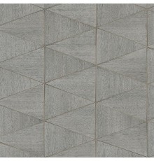 Обои Marburg Travertino 33055 Винил на флизелине (1,06x10,05) Серый, Геометрия/Ромб/Под дерево