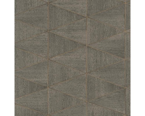 Обои Marburg Travertino 33060 Винил на флизелине (1,06x10,05) Коричневый/Серый, Геометрия/Ромб/Под дерево