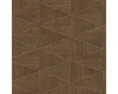 Обои Marburg Travertino 33061 Винил на флизелине (1,06x10,05) Коричневый, Геометрия/Ромб/Под дерево