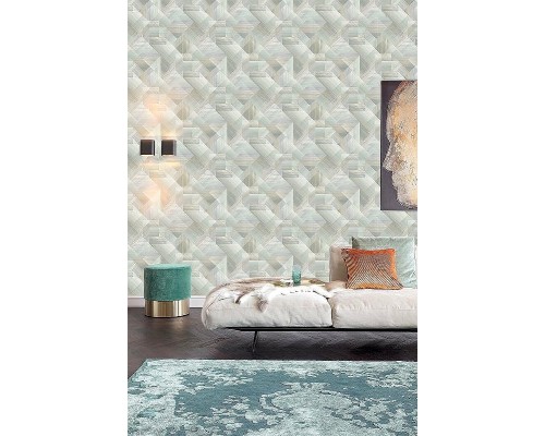 Обои Grandeco Universe 4 UR 3222 Винил на флизелине (1,06x10,05) Серый/Бежевый/Белый, Геометрия