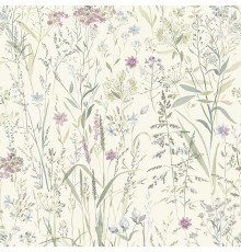 Обои Grandeco Universe 4 UR 3310 Винил на флизелине (1,06x10,05) Бежевый/Зеленый/Сиреневый, Цветы/Листья