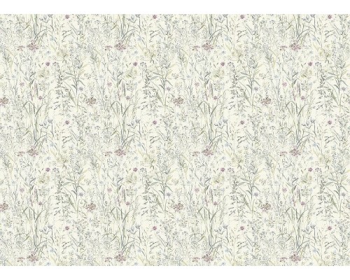 Обои Grandeco Universe 4 UR 3310 Винил на флизелине (1,06x10,05) Бежевый/Зеленый/Сиреневый, Цветы/Листья