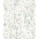 Обои Grandeco Universe 4 UR 3319 Винил на флизелине (1,06x10,05) Бирюзовый/Зеленый/Розовый, Цветы/Листья