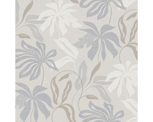 Обои Grandeco Universe 4 UR 3401 Винил на флизелине (1,06x10,05) Бежевый/Серый/Коричневый, Листья/Рогожка