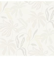Обои Grandeco Universe 4 UR 3409 Винил на флизелине (1,06x10,05) Бежевый/Серый, Листья/Рогожка