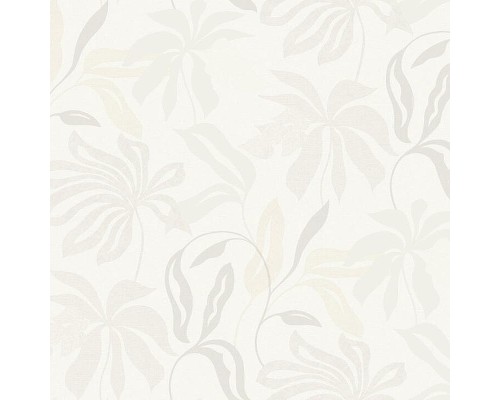 Обои Grandeco Universe 4 UR 3409 Винил на флизелине (1,06x10,05) Бежевый/Серый, Листья/Рогожка