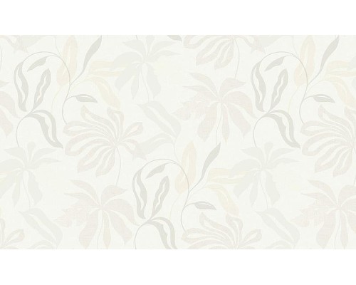 Обои Grandeco Universe 4 UR 3409 Винил на флизелине (1,06x10,05) Бежевый/Серый, Листья/Рогожка