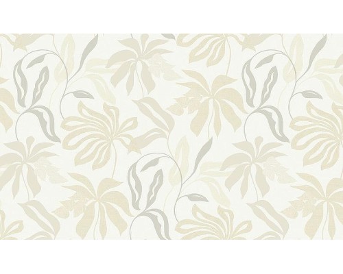 Обои Grandeco Universe 4 UR 3419 Винил на флизелине (1,06x10,05) Бежевый/Серый, Листья/Рогожка