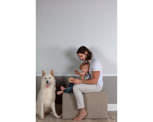 Обои Grandeco Atmosphere AT1010 Винил на флизелине (0,53x10,05) Серый, Рогожка