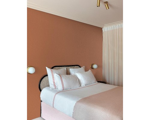 Обои Grandeco Atmosphere AT1021 Винил на флизелине (0,53x10,05) Красный/Оранжевый, Рогожка