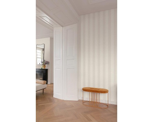 Обои Grandeco Atmosphere AT4005 Винил на флизелине (0,53x10,05) Бежевый/Коричневый, Полоса/Рогожка