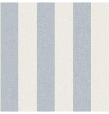 Обои Grandeco Atmosphere AT4023 Винил на флизелине (0,53x10,05) Голубой/Бежевый, Полоса/Рогожка