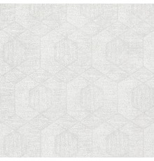 Обои Marburg Memoria 30354 Винил на флизелине (1,06x10,05) Белый/Бежевый/Серебряный, Геометрия/Штукатурка