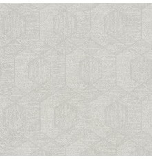 Обои Marburg Memoria 30355 Винил на флизелине (1,06x10,05) Бежевый/Серый/Серебряный, Геометрия/Штукатурка