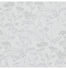 Обои Marburg Memoria 30370 Винил на флизелине (1,06x10,05) Бежевый/Серый, Рогожка/Цветы