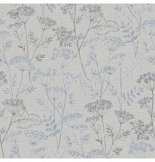 Обои Marburg Memoria 30371 Винил на флизелине (1,06x10,05) Бежевый/Бирюзовый/Коричневый, Рогожка/Цветы