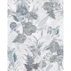 Панно Marburg Memoria 34303 Винил на флизелине (2,12x2,7) Серый/Зеленый/Синий, Листья/Цветы